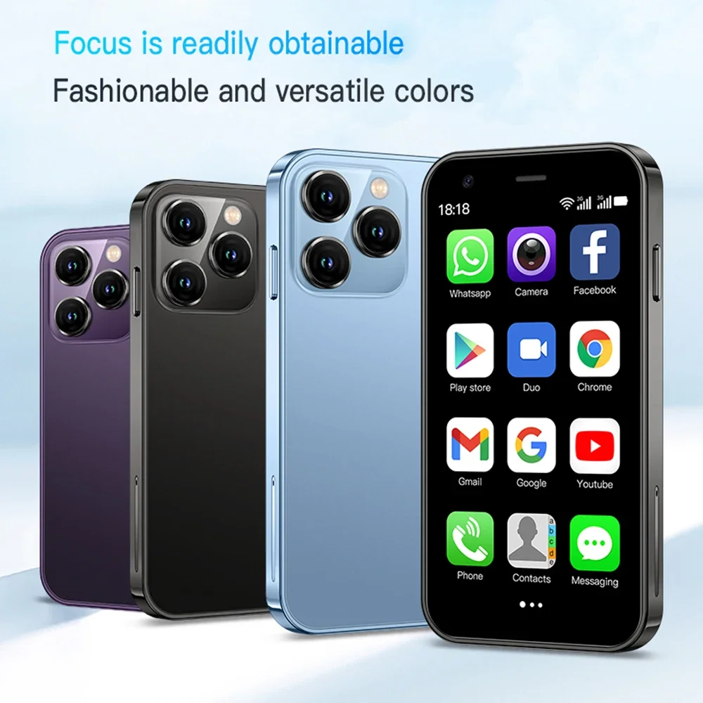 Alternative view of SOYES XS15 Ultra-thin 3.0Inch Small Phone 2GB+16GB Android 8.1 Dual SIM Standby 3G Mini Smartphone 1000mAh Wifi GPS Mobile Phone