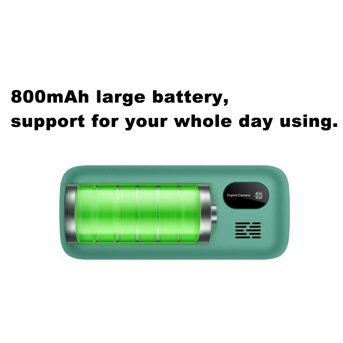 Alternative view of MKTEL M2023 Feature Phone with 1.77inch Display 800mAh Battery Dual SIM FM Radio Flashlight 0.08Mega Camera Senior Phone