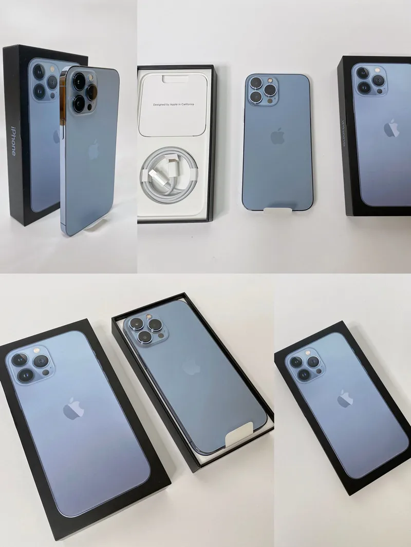 Apple iPhone 13 Pro Max 128GB 256GB 512GB 1TB ROM Genuine OLED A15 IOS Face ID NFC 98% New Original Unlocked 5G Cell Phone