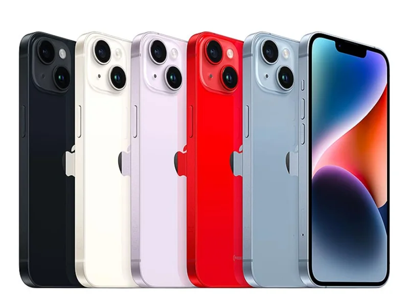 Alternative view of Apple iPhone 14 Plus Dual eSIM 128/256/512GB ROM 6GB RAM 6.7" Genuine Super Retina OLED Face ID NFC A15 5G 98% New Original