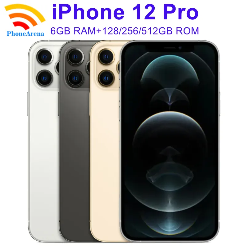 Alternative view of 95% New Original iPhone 12 Pro / 12ProMax 128GB 256GB ROM 6GB RAM Super Retina OLED Face ID Unlocked iPhone12 Promax 5G