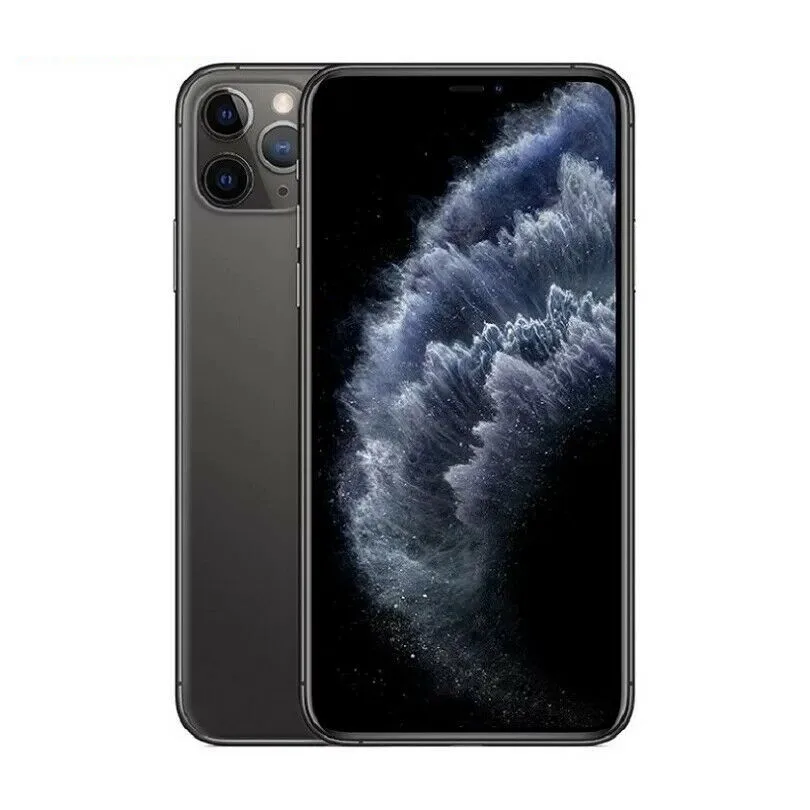 Alternative view of Apple iPhone 11 Pro Max ProMax 64GB 256GB 6.5" Genuine Super Retina XDR OLED Face ID A13 Bion 4G 98% New Phone 20W Fast Charger