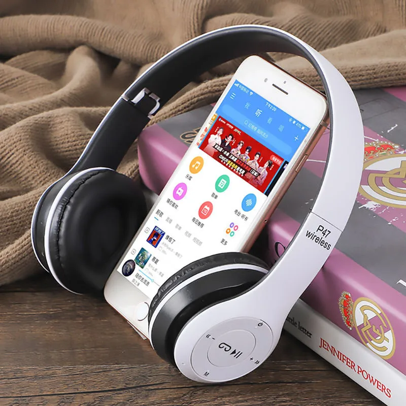 Alternative view of Stereo P47 Headset 5.0 Bluetooth Headset Folding Series Wireless Sports Game Headset for iPhone XiaoMi