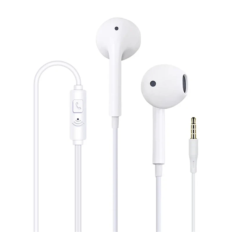 3.5mm Wired Earphones Headphone Universal Sports Headsets Call Music Earphone With Microphone for Samsung Xiaomi Huawei iphone 6
