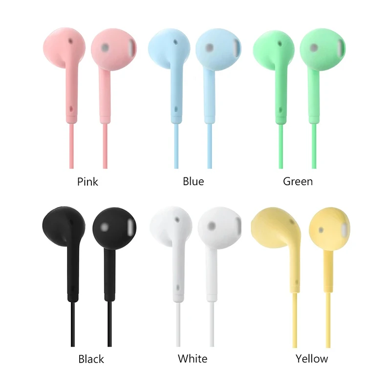 BTE-08 Earphone 3.5mm Jack Wired Headphones With Microphone HiFi Stereo Earbuds Sports Headsets For iPhone 6 5 4 Xiaomi Samsung