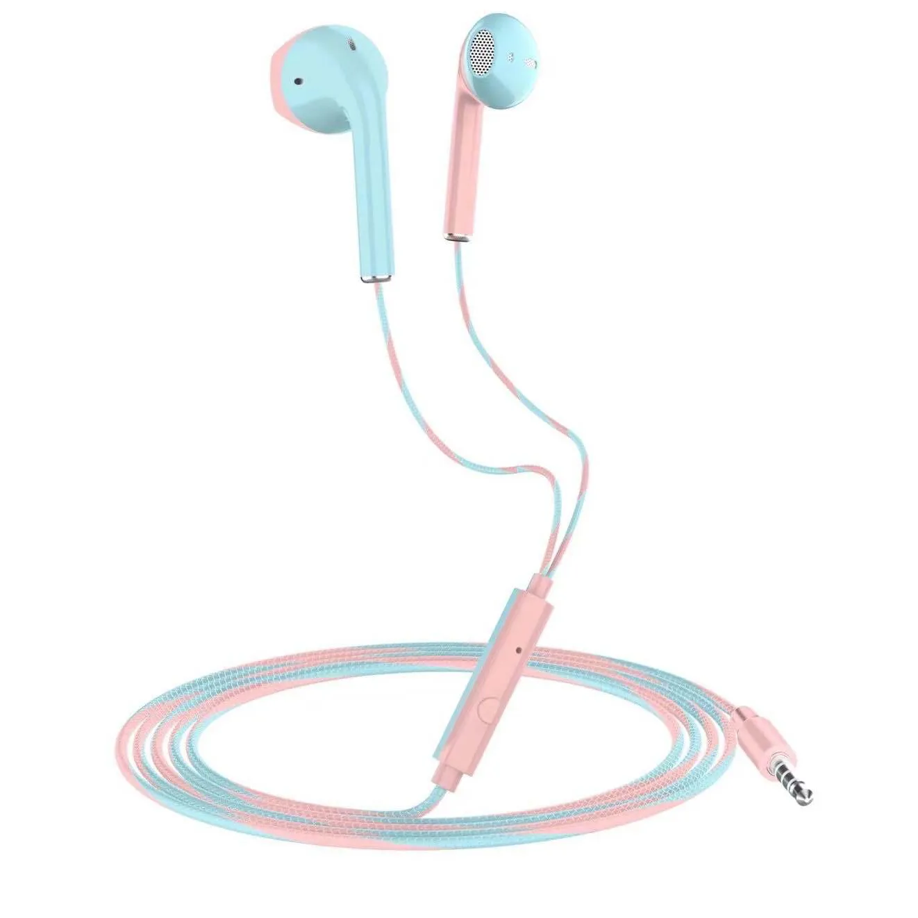 3.5mm Wired Headphones With Bass Earbuds Stereo Earphone Music Sport Gaming Headset With mic For Xiaomi IPhone Huawei Samsung