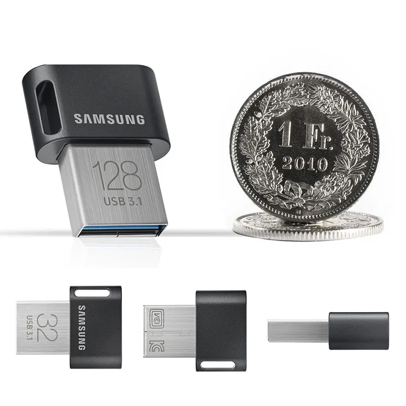 Alternative view of SAMSUNG USB 3.1 Flash Drive FIT Plus 256GB Pendrive 64G 128GB Metal Mini Pen Drive High-speed Memory Stick Storage Device U Disk