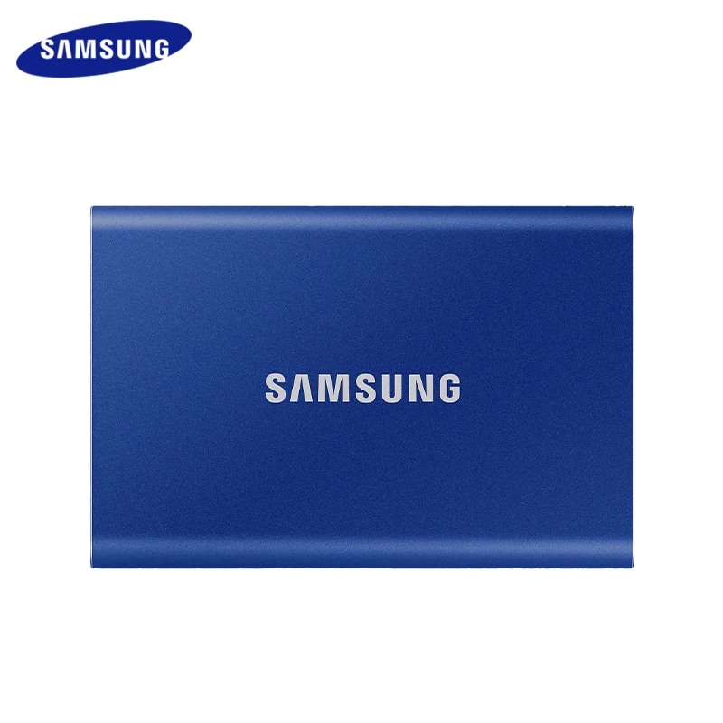 Alternative view of Samsung T7 Portable SSD 1TB 2TB External Disk Hard Drive Solid State Disk USB 3.2 Gen 2 Compatible SSD For Laptop Desktop PC