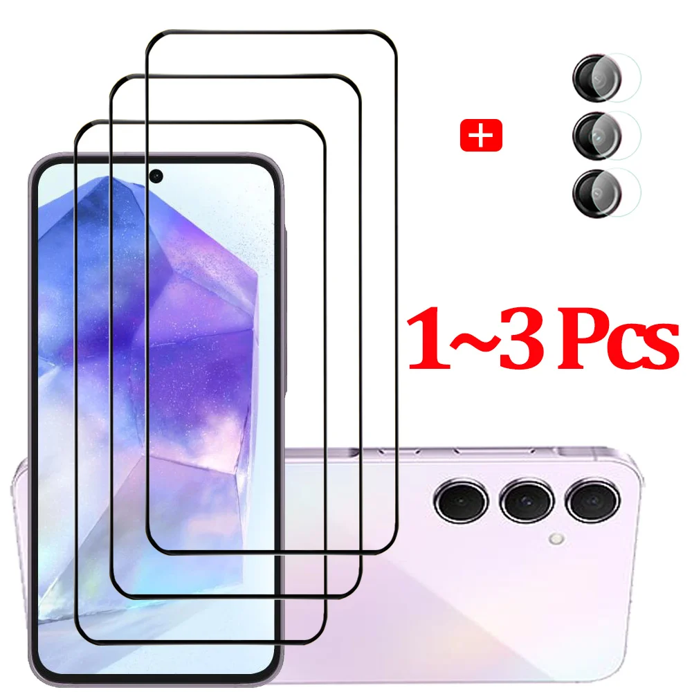 Pelicula, Glass Film For Samsung A55 A35 A25 A15 Tempered Glass Samsung S24 Ultra Screen Protector Samsung Galaxy A54 A34 A24 A14 Cristal templado A53 A33 Front Film S 24 Plus A55 Phone Film & Camera Protectors