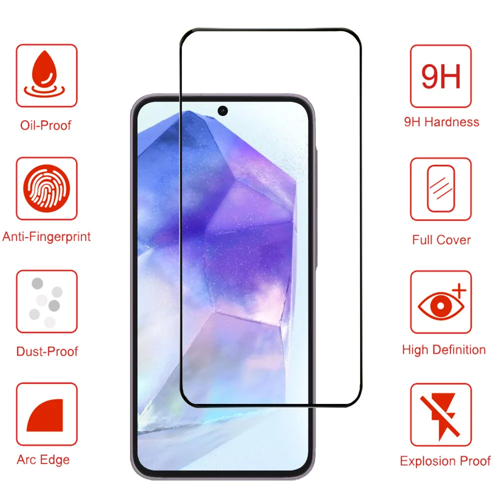 Alternative view of Pelicula, Glass Film For Samsung A55 A35 A25 A15 Tempered Glass Samsung S24 Ultra Screen Protector Samsung Galaxy A54 A34 A24 A14 Cristal templado A53 A33 Front Film S 24 Plus A55 Phone Film & Camera Protectors