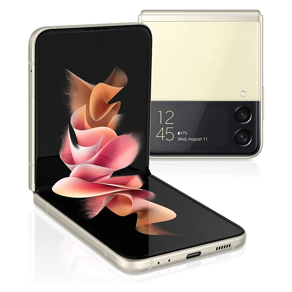 Alternative view of Samsung Galaxy Z Flip 3 Z Flip3 5G F711U1 F711N F711B 6.7" NFC Snapdragon Original Unlocked Foldable 95% New Cell Phone