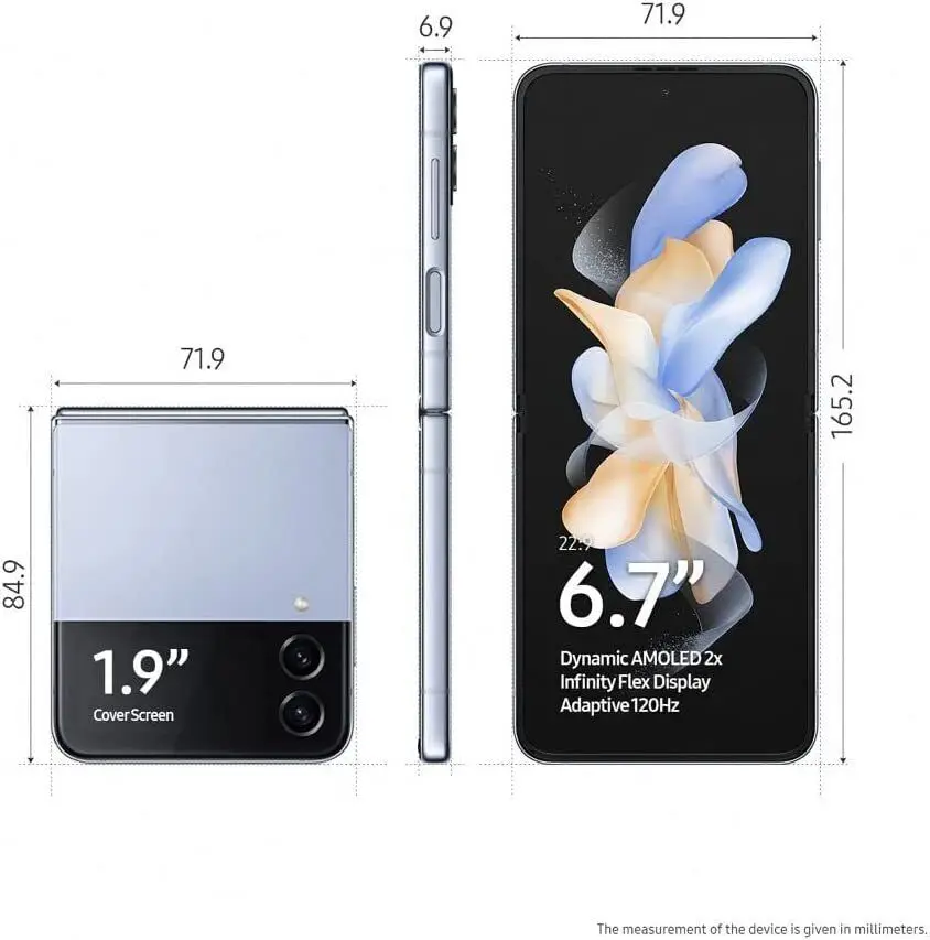Samsung Galaxy Z Flip 4 Flip4 5G Global Version F721B 6.7
