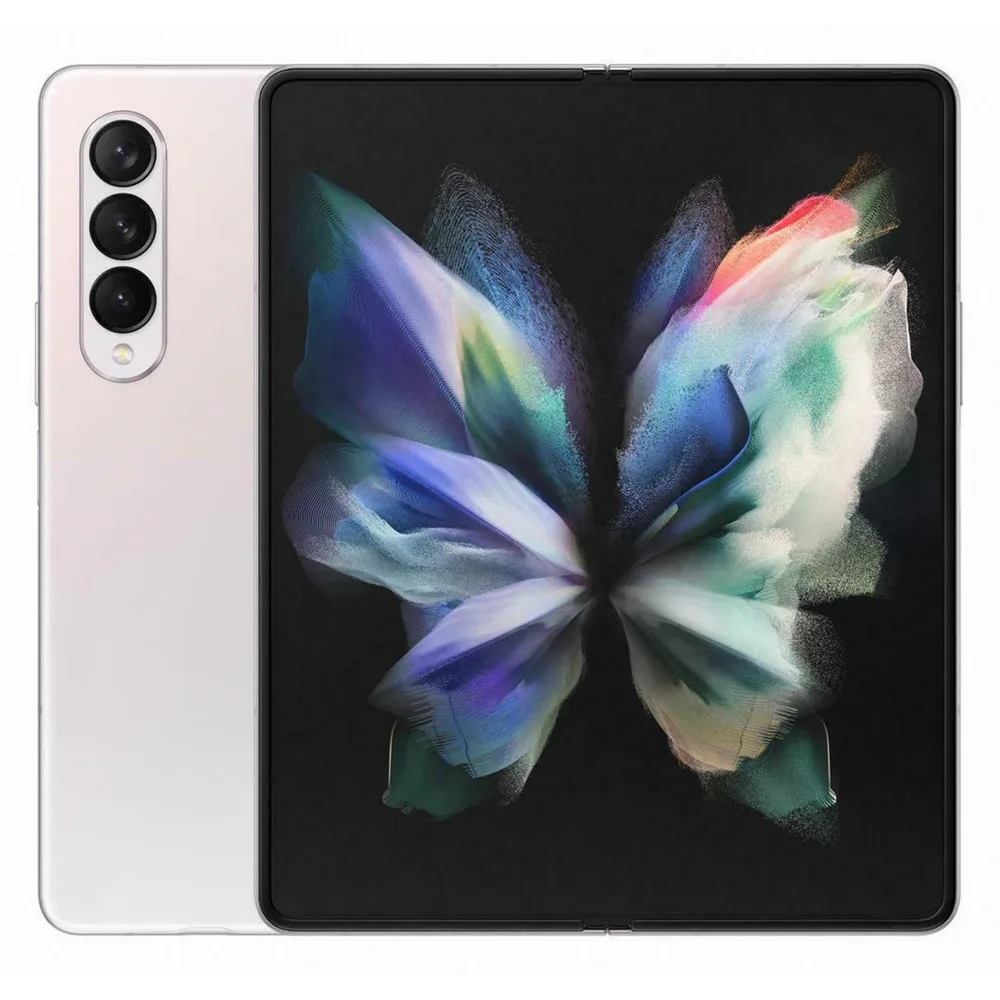 Alternative view of Samsung Galaxy Z Fold3 Fold 3 5G F926B F926B/DS 7.6" Foldable AMOLED 12GB RAM 256/512GB ROM NFC Snapdragon 95% Cell Phone