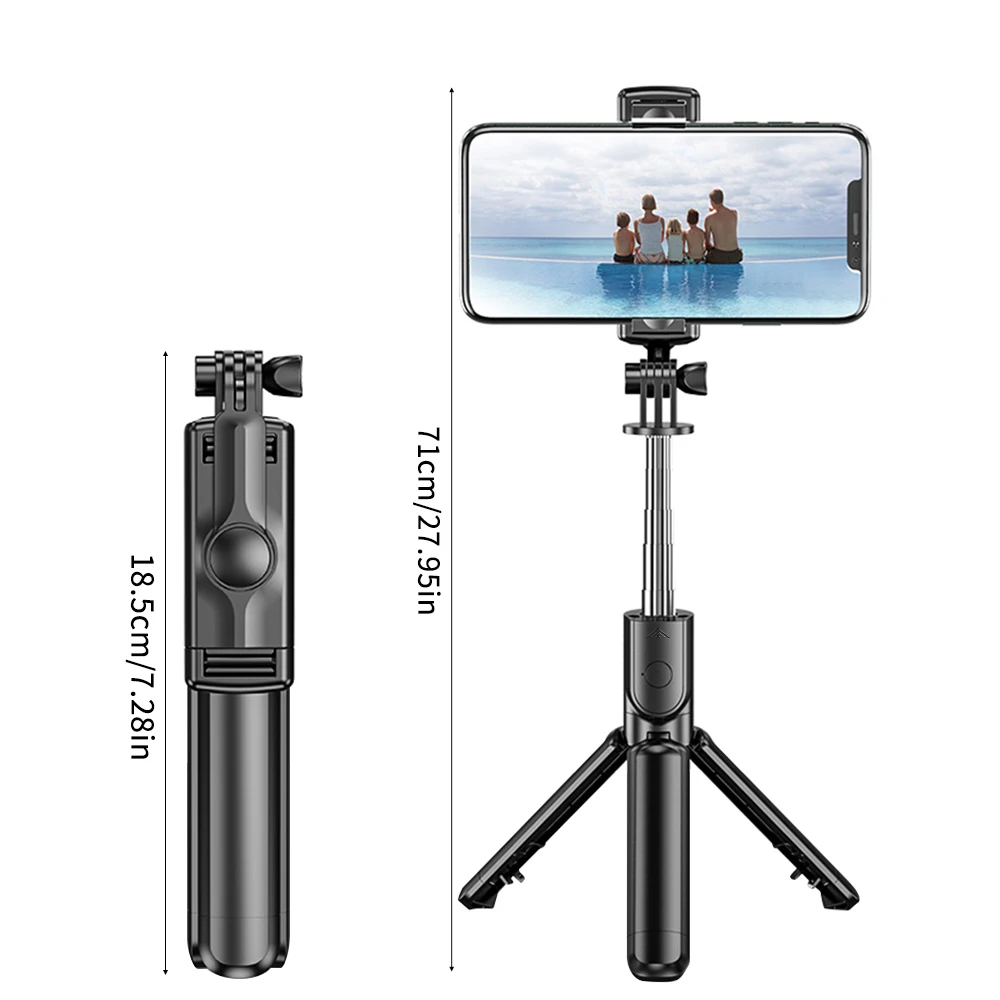 Wireless Selfie Stick Tripod Stand with Bluetooth Remote Extendable Tripod for iPhone Samsung Mobile Phone Tiktok Live Streaming Wireless Selfie Stick Tripod Stand with Bluetooth Remote Extendable Tripod for iPhone Samsung Mobile Phone Tiktok Live Streaming