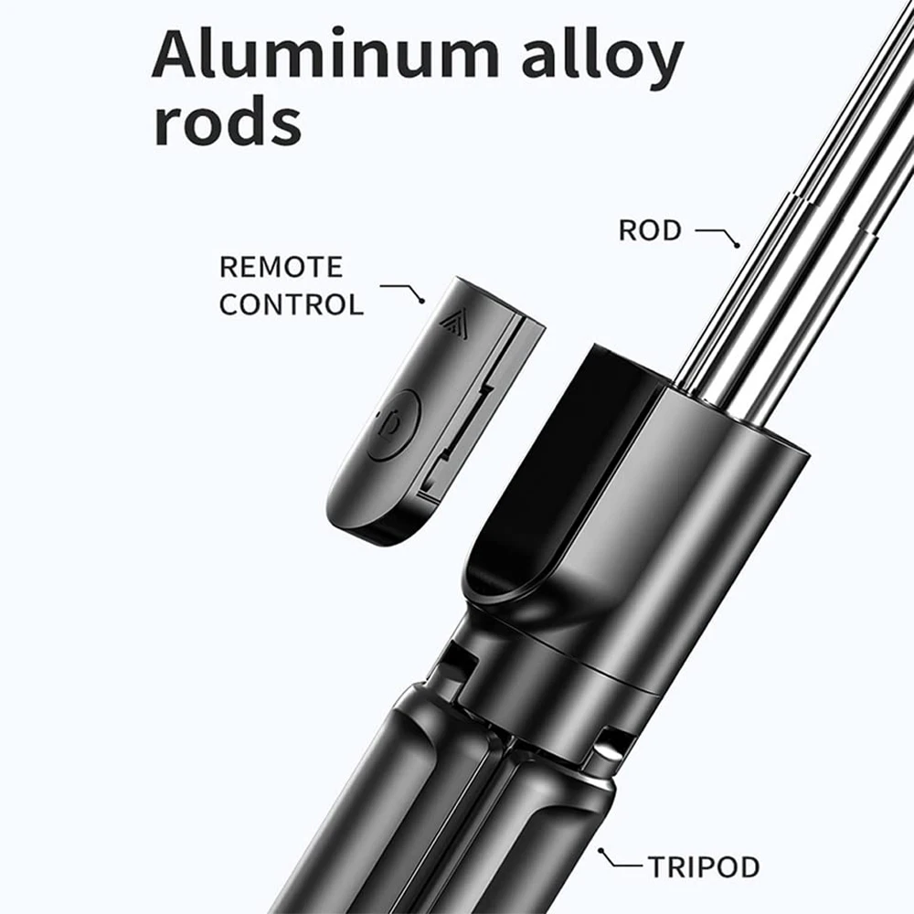 Wireless Selfie Stick Tripod Stand with Bluetooth Remote Extendable Tripod for iPhone Samsung Mobile Phone Tiktok Live Streaming - Image 4