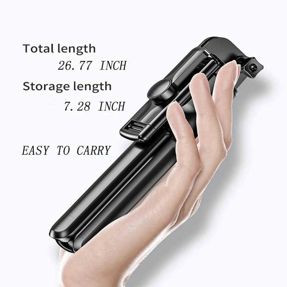 Wireless Selfie Stick Tripod Stand with Bluetooth Remote Extendable Tripod for iPhone Samsung Mobile Phone Tiktok Live Streaming Wireless Selfie Stick Tripod Stand with Bluetooth Remote Extendable Tripod for iPhone Samsung Mobile Phone Tiktok Live Streaming