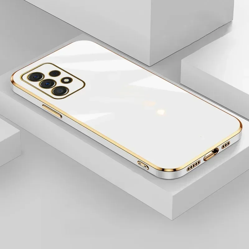 Alternative view of Luxury Plating Case For Samsung Galaxy A54 A53 A52 A34 A32 A72 A73 A23 A24 A33 A22 5G M32 A52S A71 A51 Soft Silicone Phone Cover