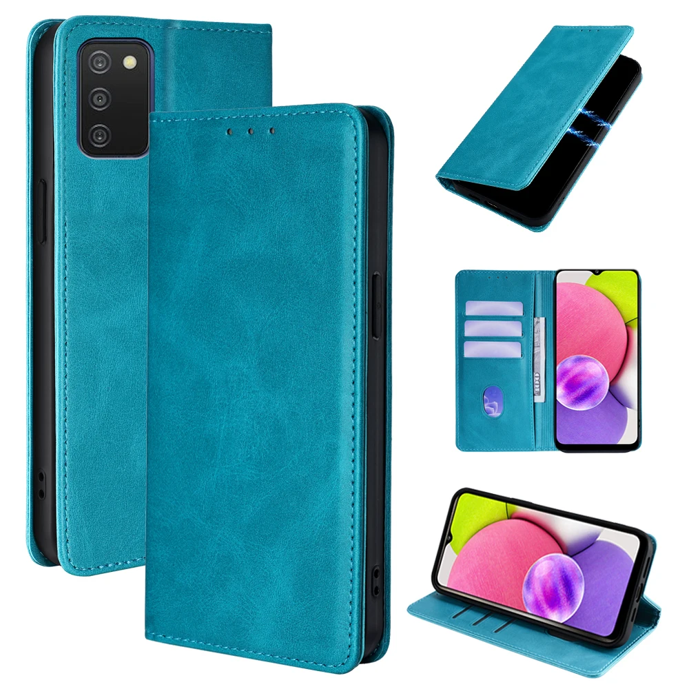 Luxury Leather Wallet Phone Case for Samsung Galaxy A90 A80 A70 A60 A50 A50S A40 A30 A21S A20S A10 Flip Cover with Card Slots