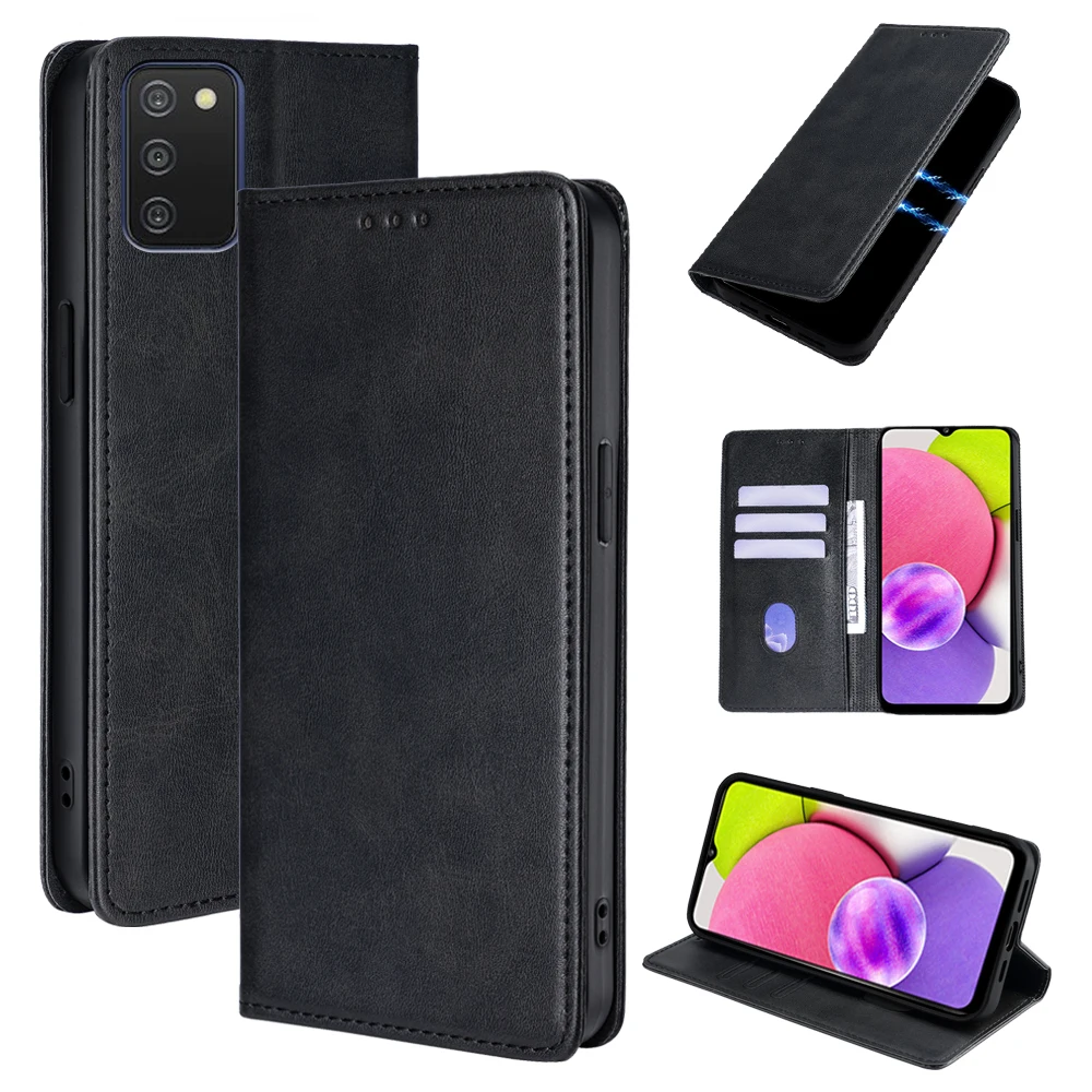 Luxury Leather Wallet Phone Case for Samsung Galaxy A90 A80 A70 A60 A50 A50S A40 A30 A21S A20S A10 Flip Cover with Card Slots