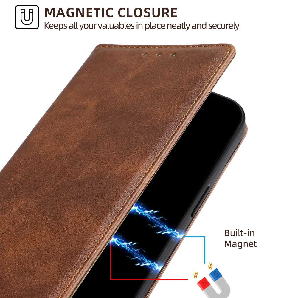 Luxury Leather Wallet Phone Case for Samsung Galaxy A90 A80 A70 A60 A50 A50S A40 A30 A21S A20S A10 Flip Cover with Card Slots
