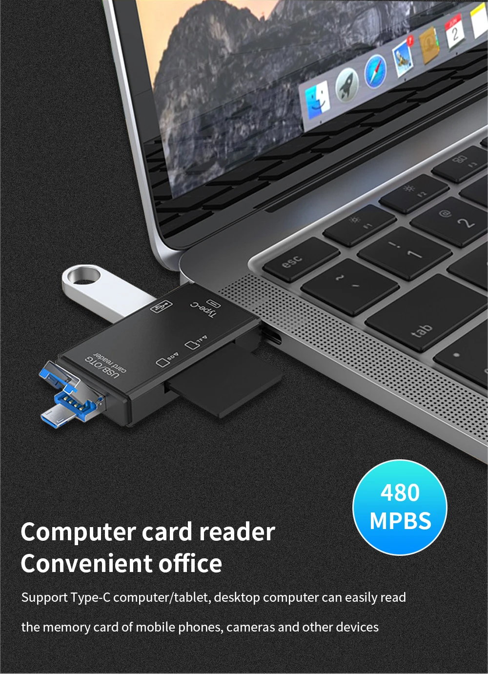 TISHRIC Micro USB Type C Adapter USB TF SD Card Reader USB-C Memory Card Adapter For Macbook Samsung Huawei XiaoMi Laptop Phone TISHRIC Micro USB Type C Adapter USB TF SD Card Reader USB-C Memory Card Adapter For Macbook Samsung Huawei XiaoMi Laptop Phone
