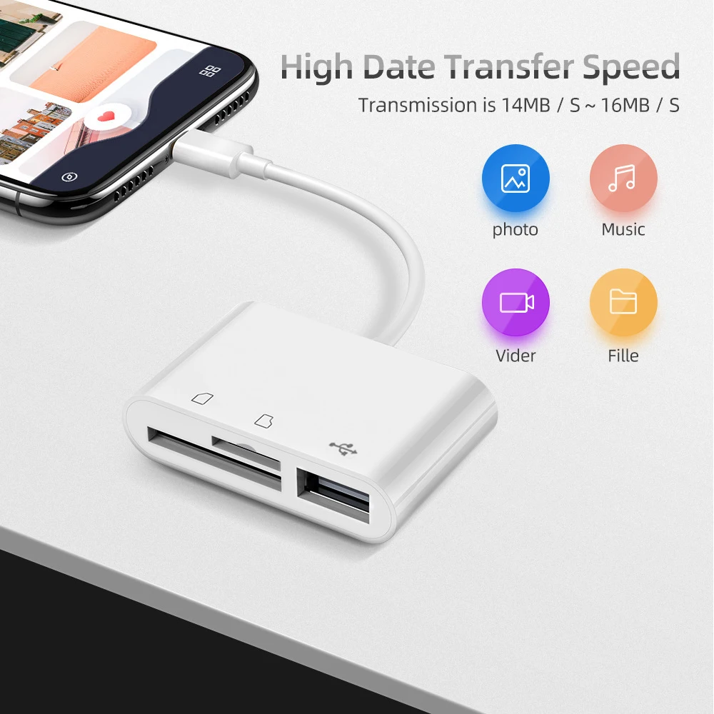 TISHRIC Micro USB Type C Adapter USB TF SD Card Reader USB-C Memory Card Adapter For Macbook Samsung Huawei XiaoMi Laptop Phone - Image 4