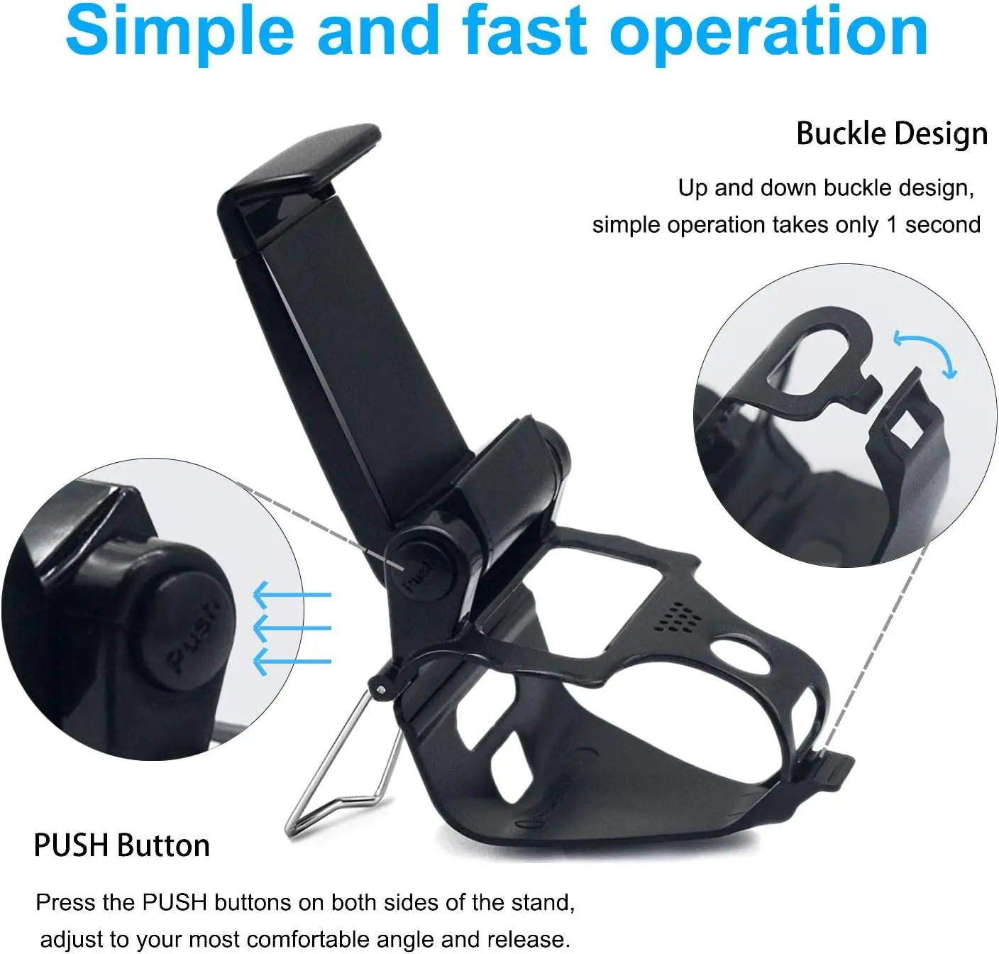 Alternative view of For ps4 Mobile Cell Phone Stand For PS4 Controller Mount Hand Grip For PlayStation 4 Gamepad For Samsung S9 S8 Phone Clip Holder