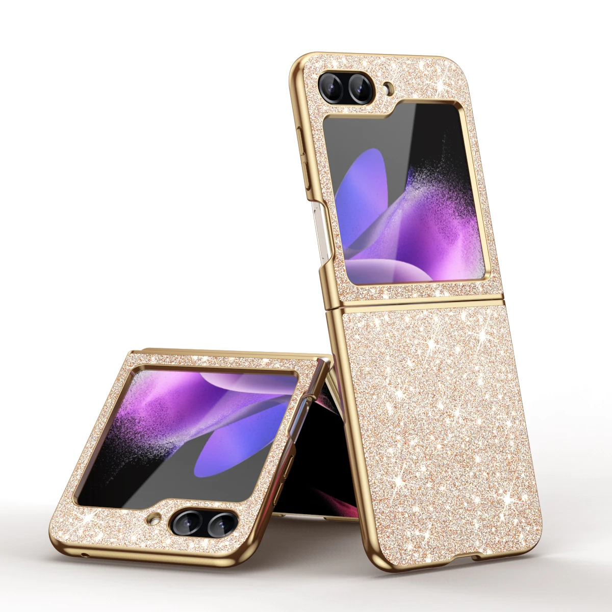 sparkling Stylish phone case Samsung Galaxy Z Flip 5 4 5G protective cover Cell phone case for women