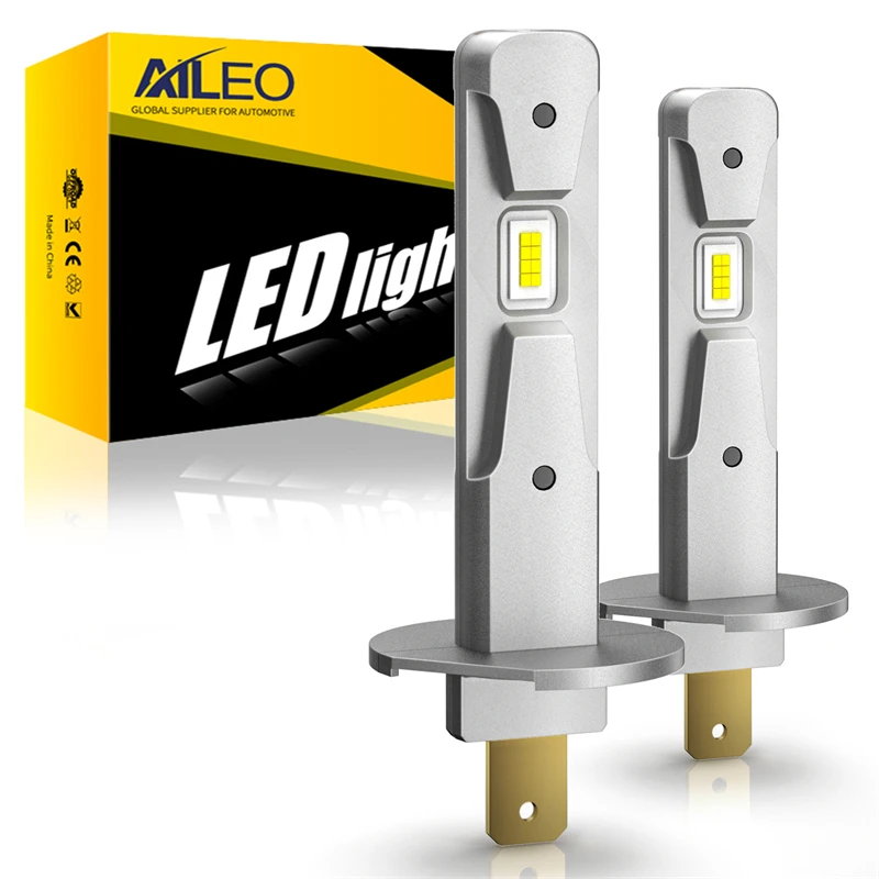 2Pcs 200W 100000LM H1 LED Lights 6000K Headlight Bulb Car