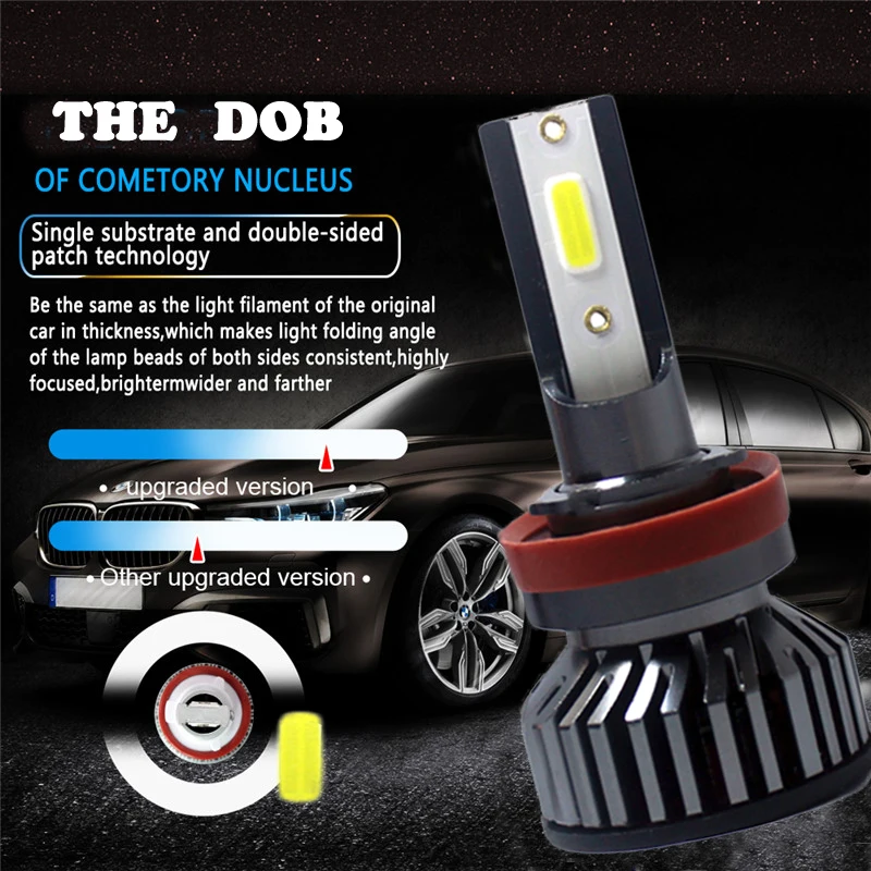 Alternative view of H8 H9 H11 Car H4 110W 20000LM LED Bulb car 9006 9005 H7 6500K Head Lamp Fog