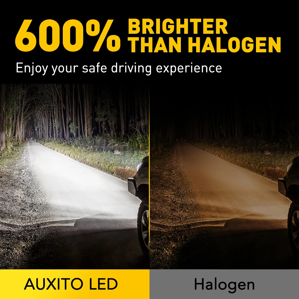 Alternative view of 2Pcs 16000LM H8 H11 LED CSP Chip Car Headlight Bulbs HB4 9006 H9 9005 HB3 LED Fog Super Bright 6500K