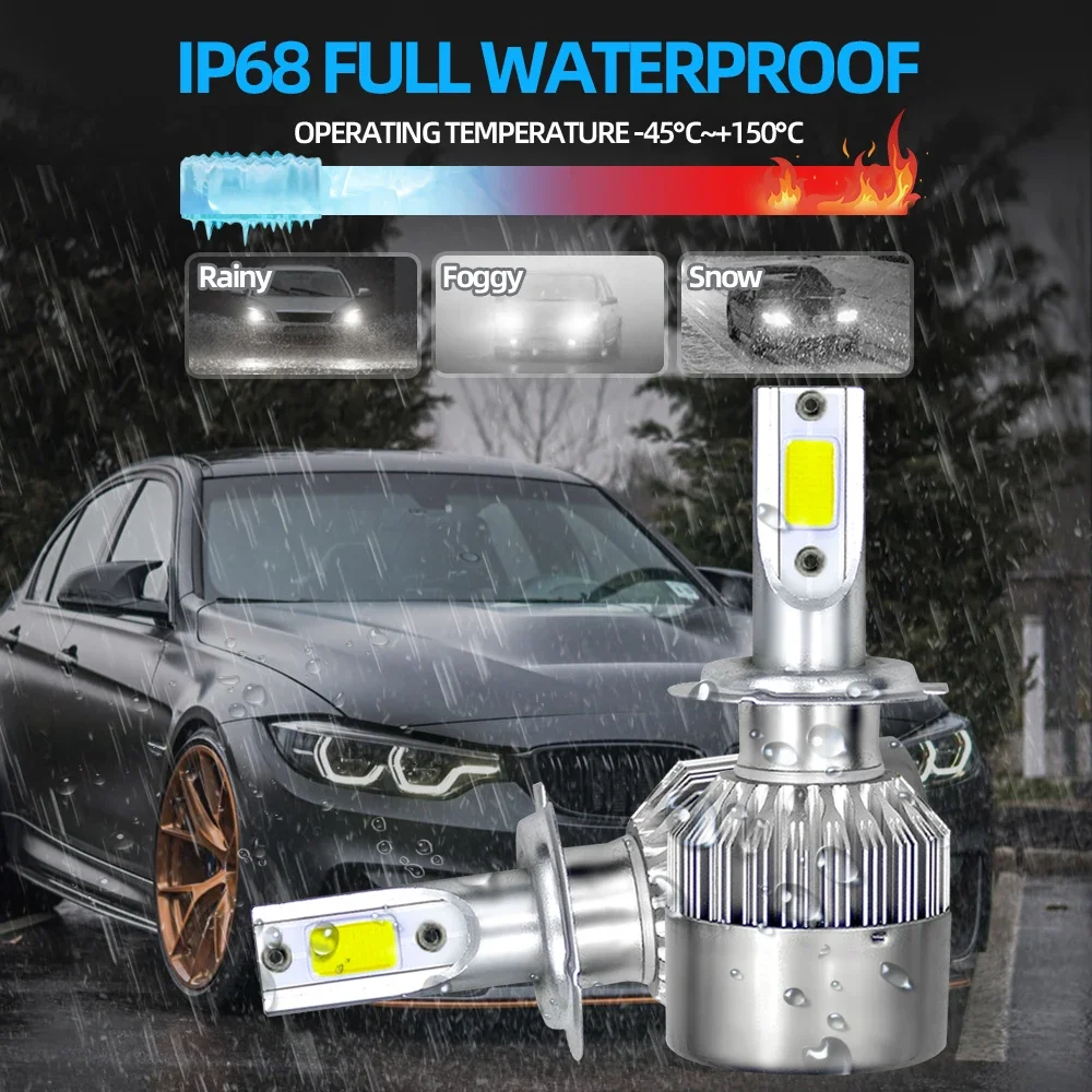 Alternative view of Car Headlight Bulbs 9005 HB3 9006 HB4 Led Lights 60000LM Turbo Fog Lamp 12V 6000K For Toyota Corolla 2009 2010 2011 2012 2013