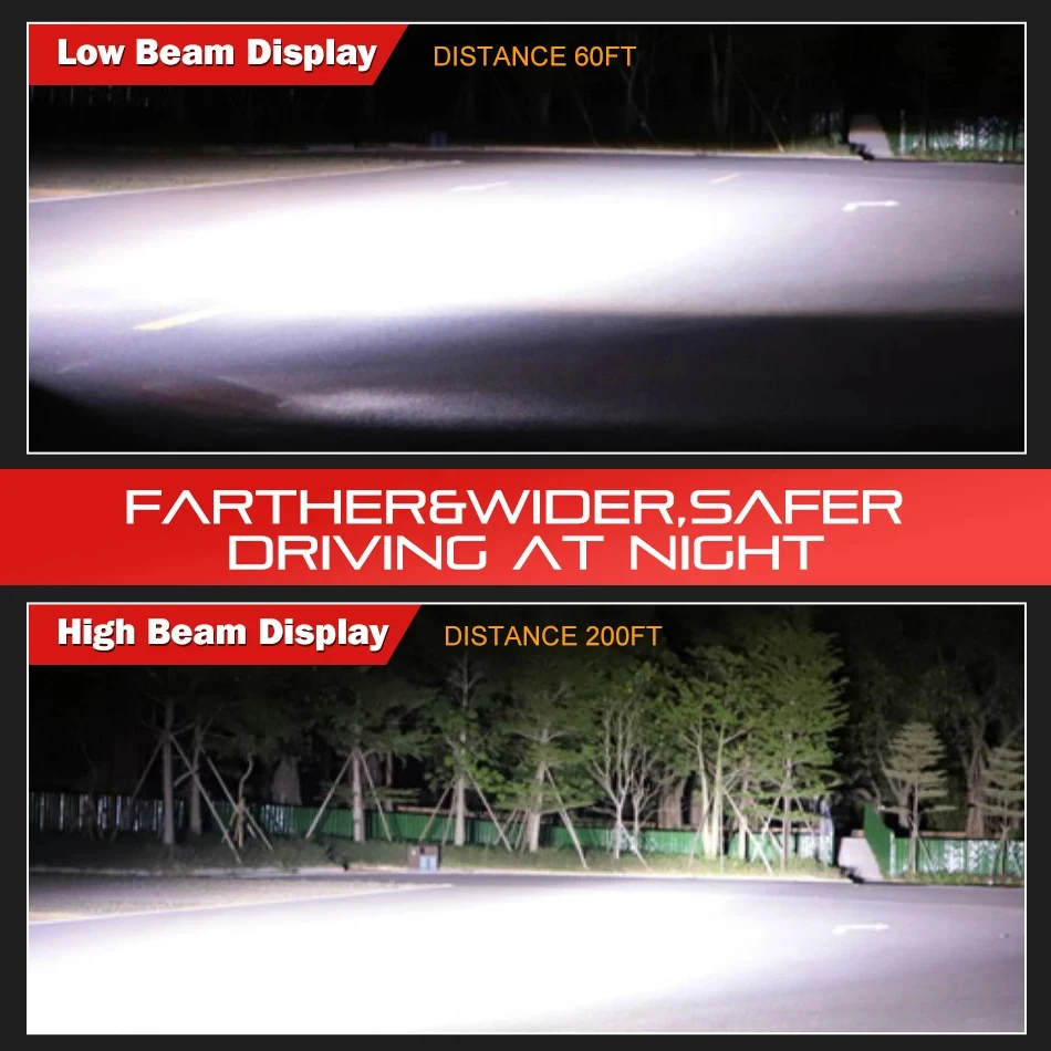 H4 H7 BI Led Projector Lens H11 9005 HB3 9006 HB4 Hi/Lo Beam Car Headlight Bulb Canbus Lamp For Car/Motorcycle 12V 220000LM LHD