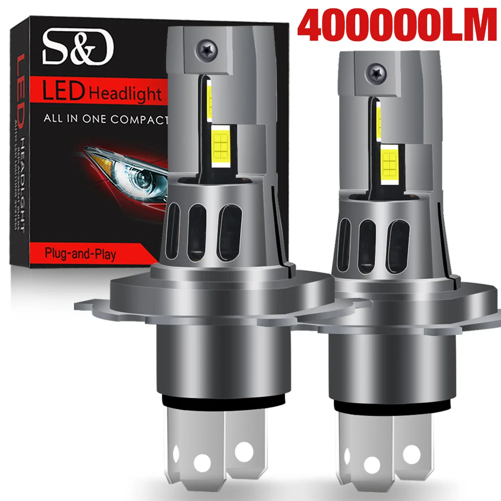 400000LM H4 LED Headlight Bulbs Canbus High Low Beam Car Light Led12V