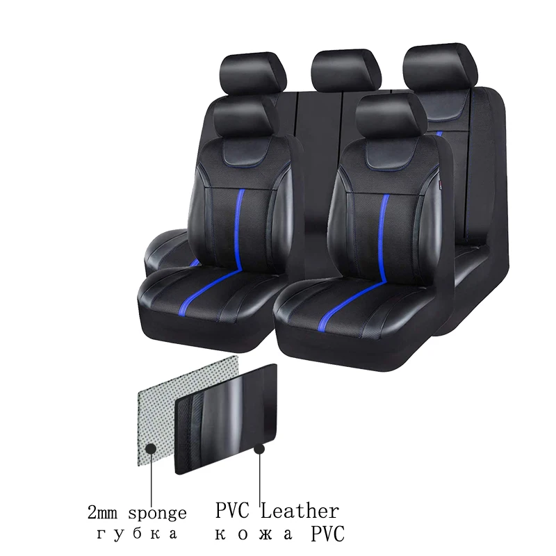 AUTO PLUS PU Leather And Mesh Cloth Universal Car Seat Cover Set Car Accessories Unisex Fit Most CAR SUV Van Truck Seat Cushion AUTO PLUS PU Leather And Mesh Cloth Universal Car Seat Cover Set Car Accessories Unisex Fit Most CAR SUV Van Truck Seat Cushion