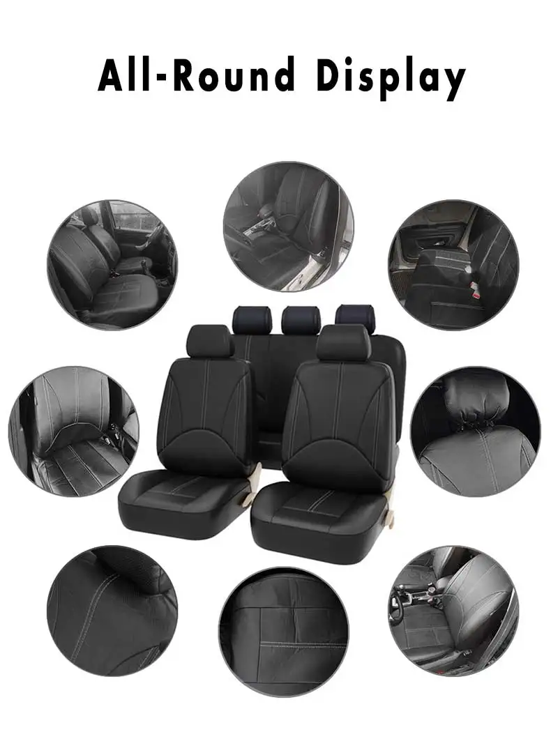 4/9PCS Leather Car Seat Cushion Covers For Chrysler 200 300 300C 300s grand voyager Pacifica PT Cruiser Sebring Town and Country
