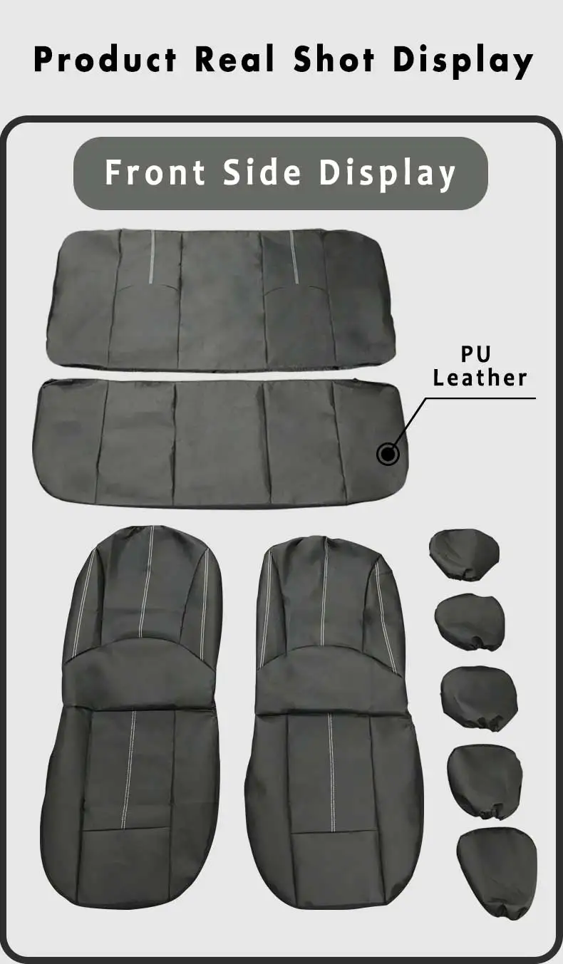 4/9PCS Leather Car Seat Cushion Covers For Chrysler 200 300 300C 300s grand voyager Pacifica PT Cruiser Sebring Town and Country