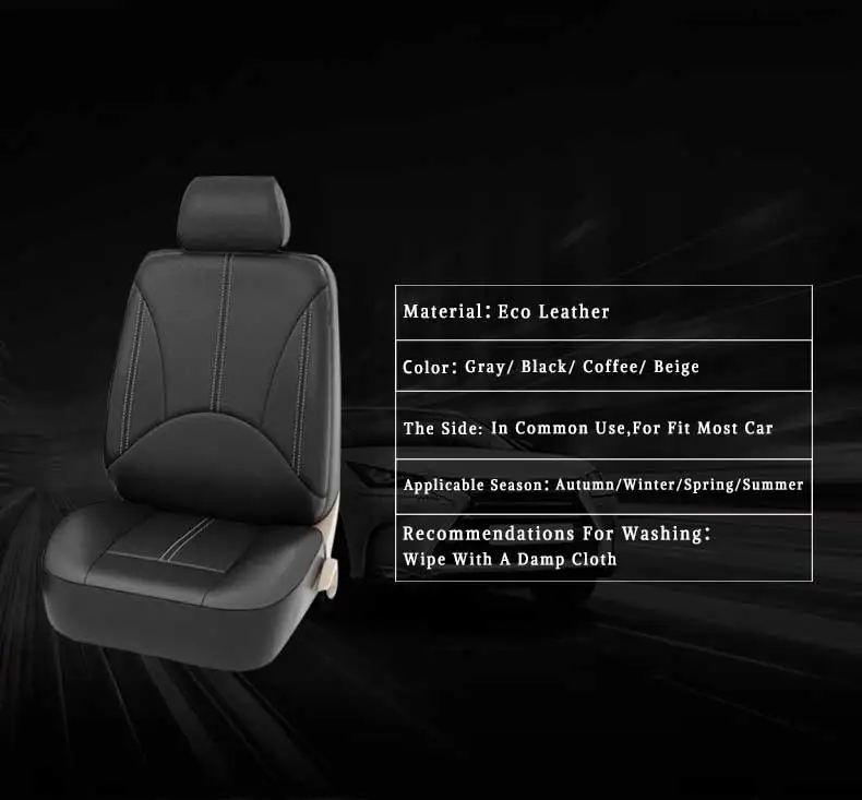 4/9PCS Leather Car Seat Cushion Covers For Chrysler 200 300 300C 300s grand voyager Pacifica PT Cruiser Sebring Town and Country