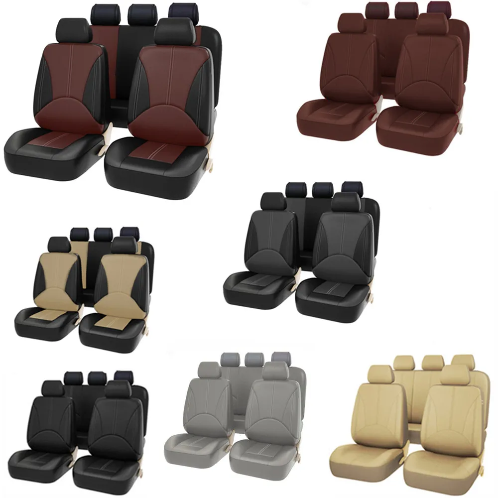 4/9PCS Leather Car Seat Cushion Covers For Chrysler 200 300 300C 300s grand voyager Pacifica PT Cruiser Sebring Town and Country