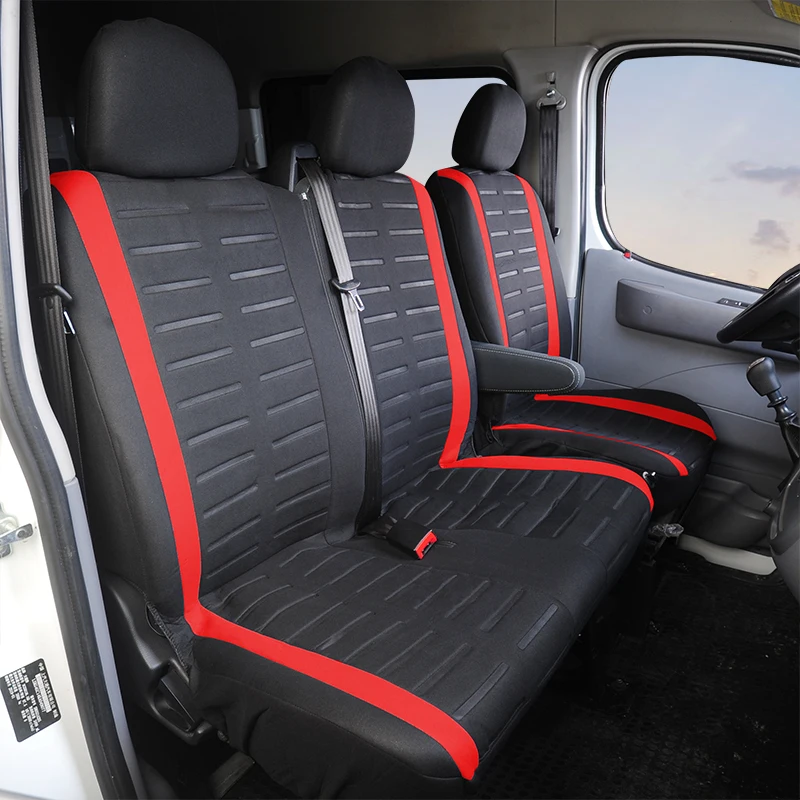 Alternative view of 1+2 Red Car Seat Cover for Transporter