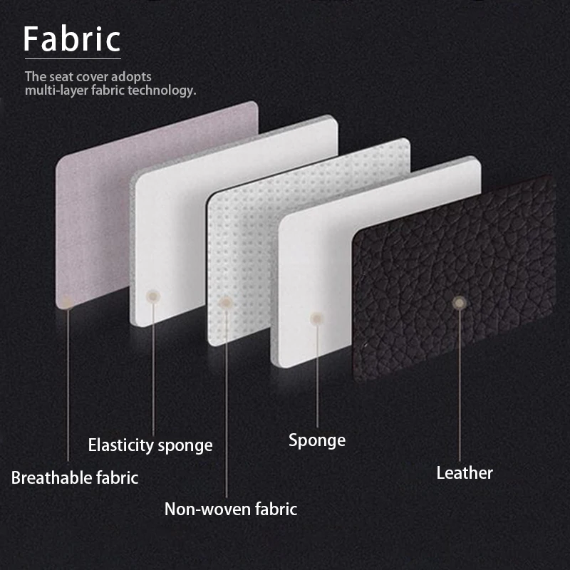 Alternative view of Car Seat Cover Full Set PU Leather