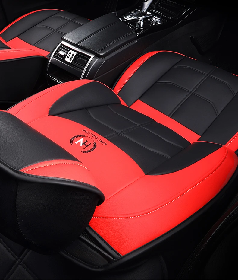 1 PC universal PU leather car seat cover for HYUNDAI Tucson Santa FE i30 i40 Veloster Genesis Ioniq Accent interior Accessories