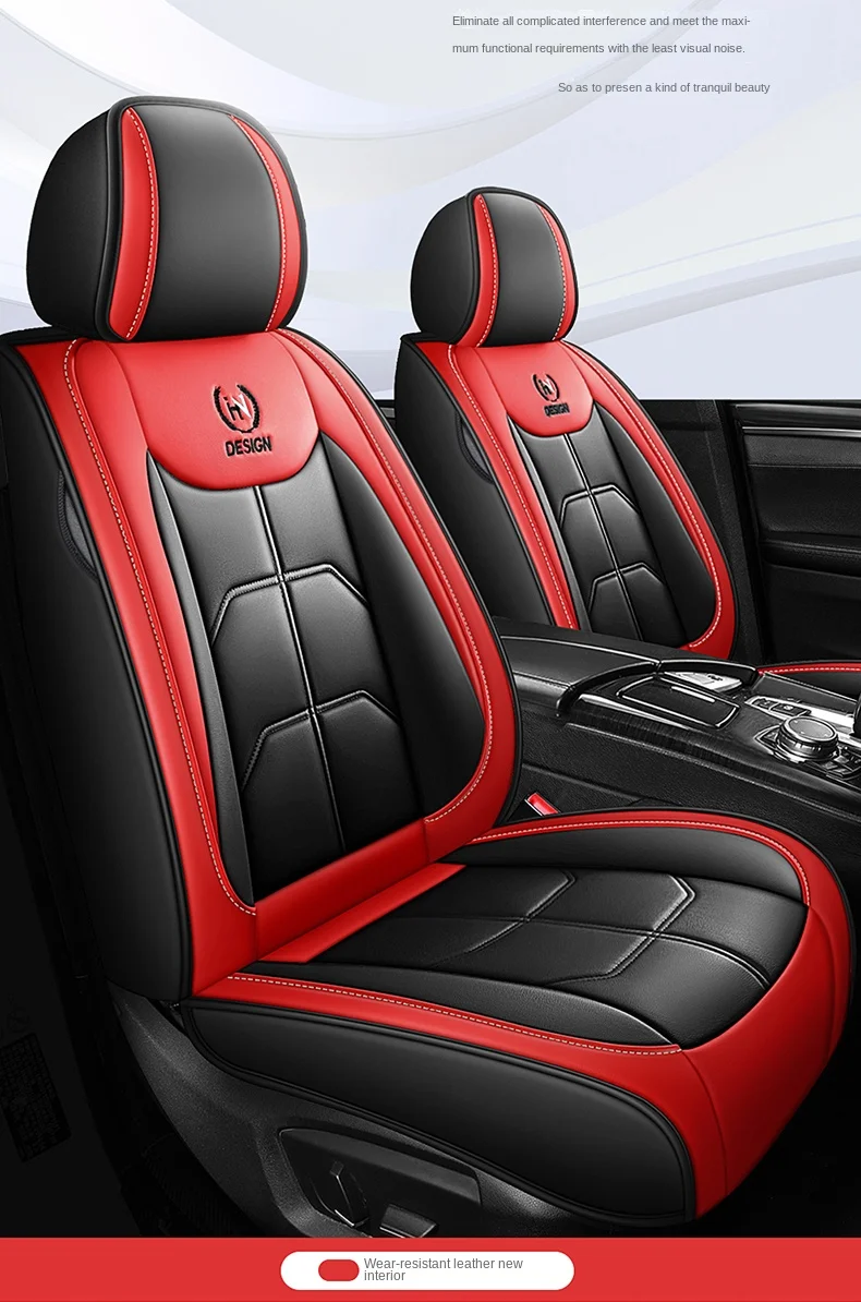 1 PC universal PU leather car seat cover for HYUNDAI Tucson Santa FE i30 i40 Veloster Genesis Ioniq Accent interior Accessories