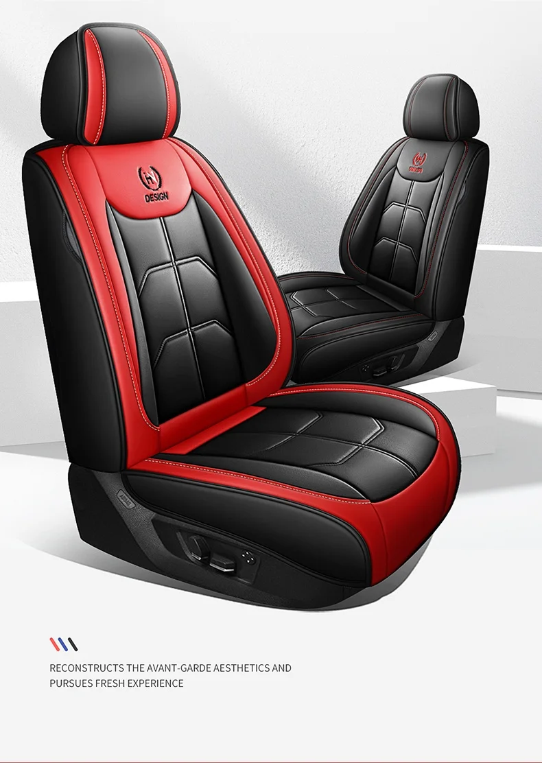 1 PC universal PU leather car seat cover for HYUNDAI Tucson Santa FE i30 i40 Veloster Genesis Ioniq Accent interior Accessories