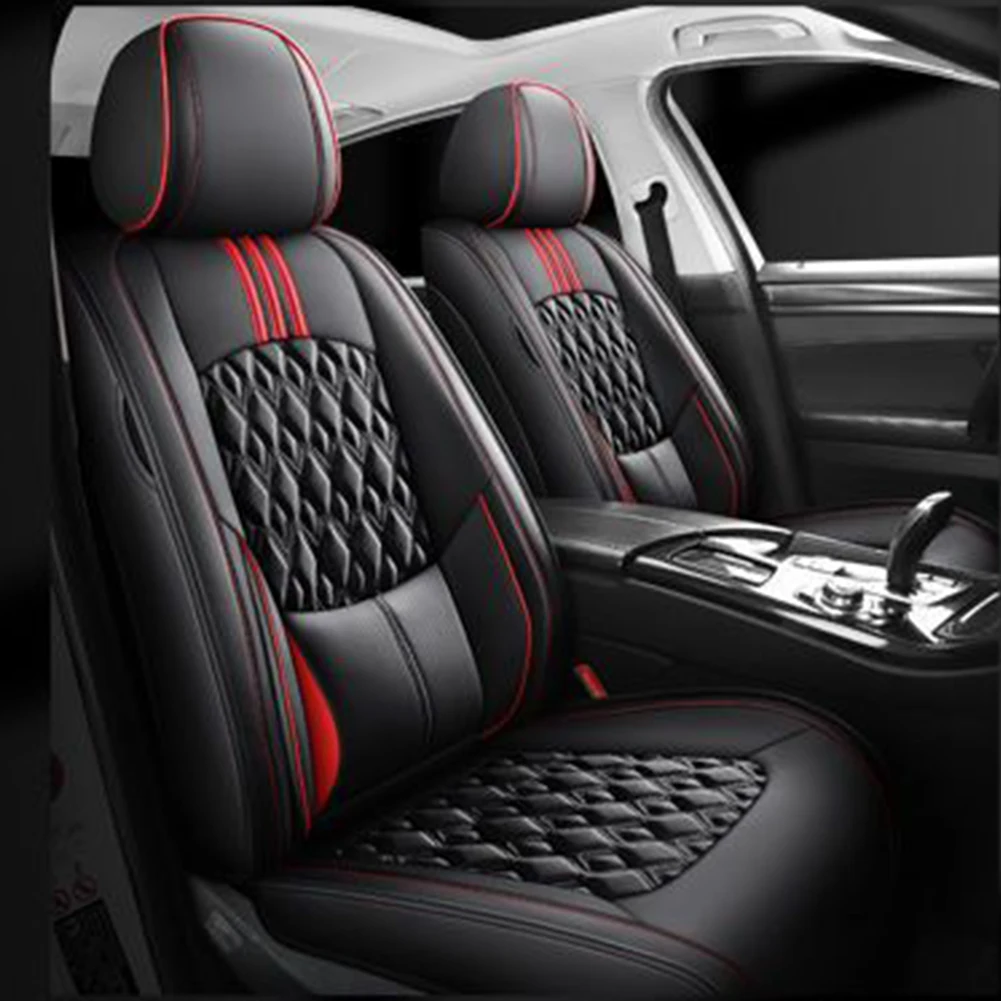 Alternative view of SOGLOTY Four Car Leather Seat Cover