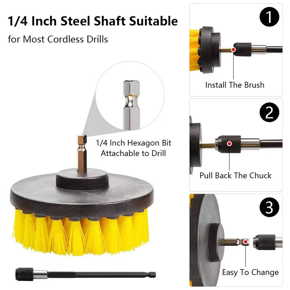 Alternative view of Drill Brush Attachment Power Scrubber