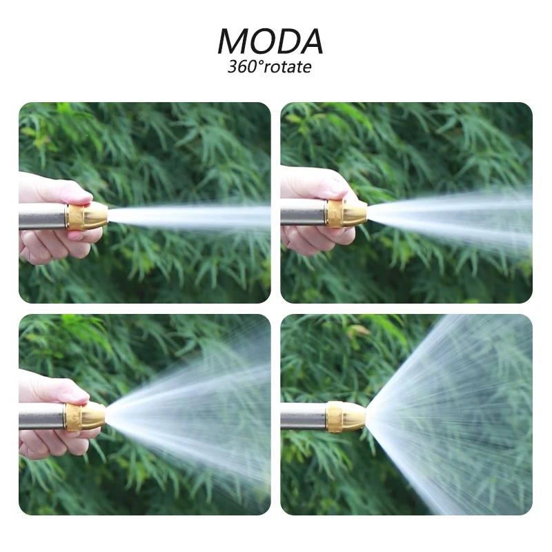 Home and Garden Watering Hose High Pressure Magic 2.5-30 Meters Flexible Double Metal Connector Dark Green 25-100FT Wash Car Gun