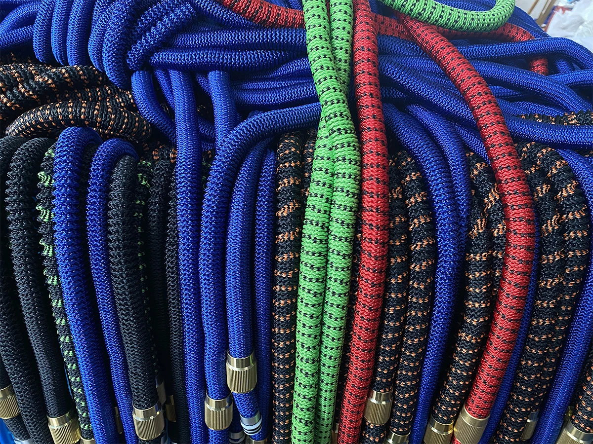Home and Garden Watering Hose High Pressure Magic 2.5-30 Meters Flexible Double Metal Connector Dark Green 25-100FT Wash Car Gun