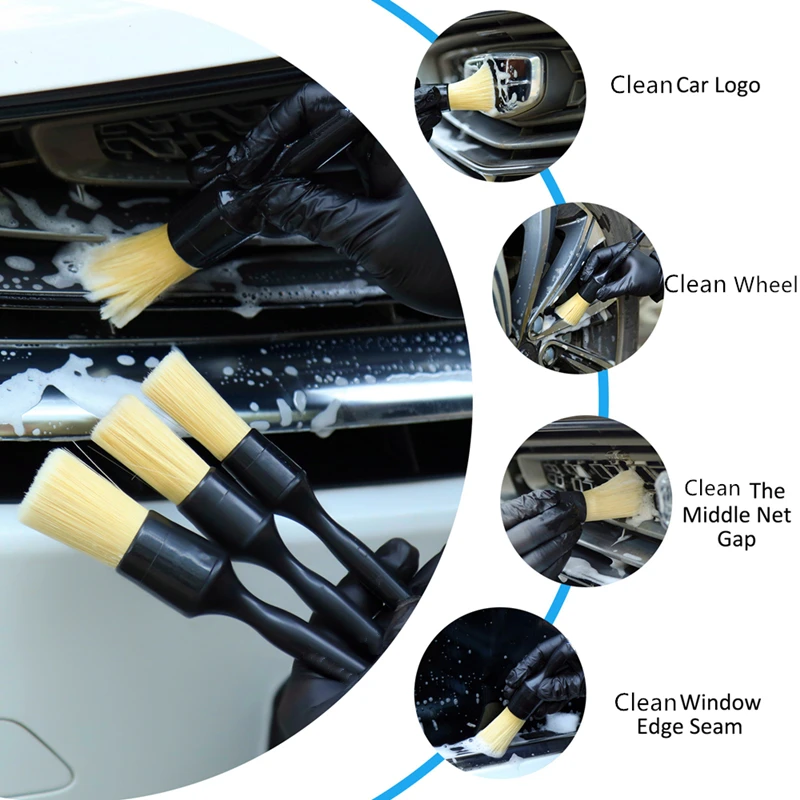 Alternative view of 1/3 PCS Car Exterior Interior Brushes for Car Cleaning