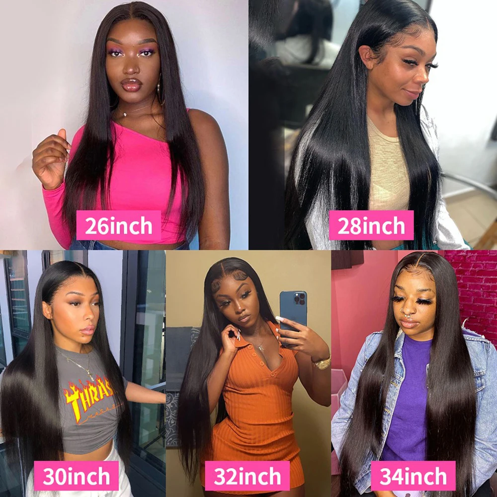 360 Full Lace Wig 13X4 Transparent Lace Front Human Hair Wigs For Women 30 36 Inch Brazilian Bone Straight 13x6 Lace Frontal Wig 360 Full Lace Wig 13X4 Transparent Lace Front Human Hair Wigs For Women 30 36 Inch Brazilian Bone Straight 13x6 Lace Frontal Wig